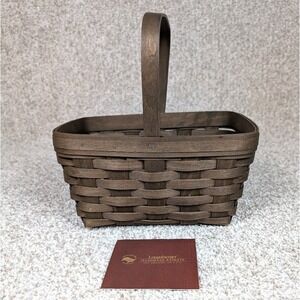 Longaberger 2007 Spring Basket - Deep Brown Classic Basket Home Decor Storage